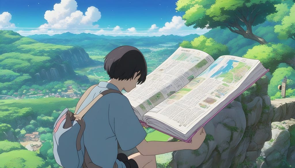 Imagen de un viajero leyendo una guía para viajar económico