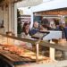 platos típicos de Roma. Mercado de Testacio