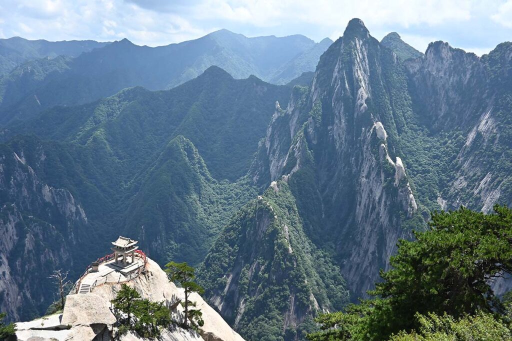 Visitando paisajes de ruta por China